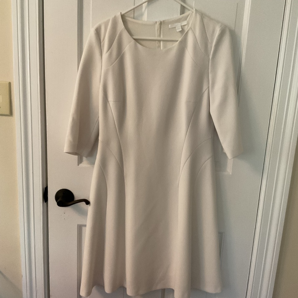Hugo Boss Cream A-Line Dress